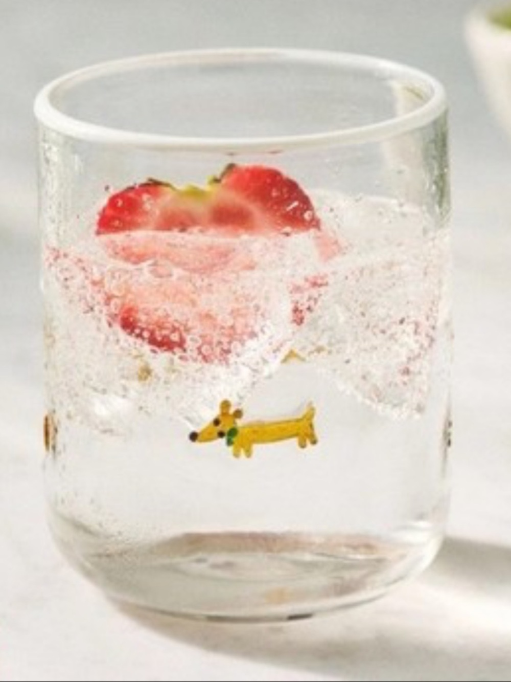 Anthropologie Dachshund Icon Juice Glass